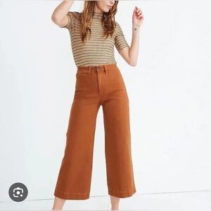 Madewell Cropped Wide-Leg Pants